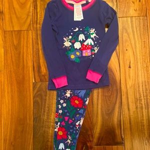 Mini Boden glow in the dark fairy pajamas 5T